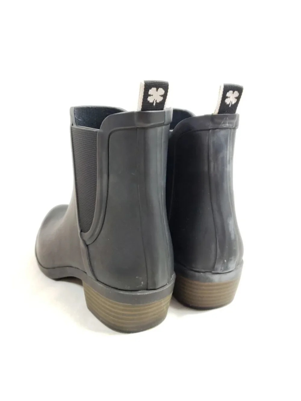 Lucky Brand Chelsea Rubber Boots Womens Size 8 Black